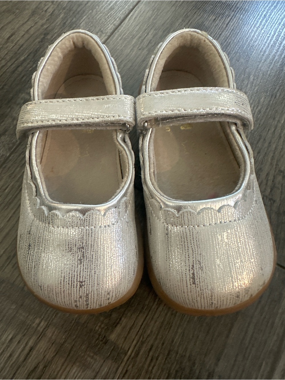 See Kai Run Jane II Silver Mary Jane Shoes Size 8 Brand New Nordstrom